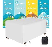 HNYDM Coperture Tavolo Esterno Impermeabile, 200x140x70cm/LxWxH 600D Oxford Copertura Per Mobili da Giardino Impermeabile Antivento Esterno Copertura Tavolo Giardino Rettangolare