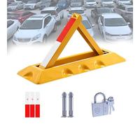 HNZHUXUE Blocco per Parcheggio con Palo per Vialetto, Barriera Di Parcheggio Pieghevole, Palo Triangolare per Parcheggio Auto, Blocco Manuale per Parcheggio Auto, Gadget per Parcheggio Auto/60Cm