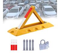 HNZHUXUE Blocco per Parcheggio con Palo per Vialetto, Barriera Di Parcheggio Pieghevole, Palo Triangolare per Parcheggio Auto, Blocco Manuale per Parcheggio Auto, Gadget per Parcheggio Auto/70Cm