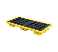 HNZHUXUE Vassoio per Secchi Di Vernice Industriale per Impieghi Gravosi e Pallet Di Raccolta Fusti, Piattaforma Di Stoccaggio Olio Modulare 1/2, Resistente Al Carico per Garage/Yellow-1Pcs/130*68*15Cm