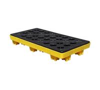 HNZHUXUE Vassoio per Secchi Di Vernice Industriale per Impieghi Gravosi e Pallet Di Raccolta Fusti, Piattaforma Di Stoccaggio Olio Modulare 1/2, Resistente Al Carico per Garage/Yellow-2Pcs/120*60*17Cm