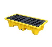 HNZHUXUE Vassoio per Secchi Di Vernice Industriale per Impieghi Gravosi e Pallet Di Raccolta Fusti, Piattaforma Di Stoccaggio Olio Modulare 1/2, Resistente Al Carico per Garage/Yellow-1Pcs/130*68*30Cm