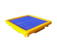 HNZHUXUE Vassoio per Secchio Di Vernice Industriale Able per Fusti Di Petrolio, Piattaforma Di Stoccaggio per Garage Durevole, Perfetta per Contenimento e Organizzazione/Yellow-1Pcs/68 * 68 * 12Cm