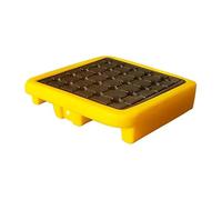 HNZHUXUE Vassoio per Secchio Di Vernice Industriale Able per Fusti Di Petrolio, Piattaforma Di Stoccaggio per Garage Durevole, Perfetta per Contenimento e Organizzazione/Yellow-1Pcs/72 * 72 * 15.5Cm