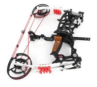 HNZMDY Set arco compound e frecce: arco lavorato a CNC con let-off dell'80%, velocità IBO di 330 fps, potenza 30-75 libbre, per caccia e tiro al bersaglio (nero, Arco nudo)