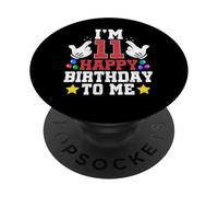Ho 11 anni Buon compleanno a me Divertente 11° compleanno Boy Bday PopSockets PopGrip Adesivo