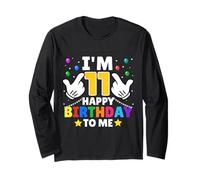 Ho 11 Anni Buon Compleanno a Me Divertente 11° Compleanno Maglia a Manica