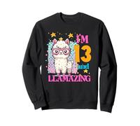 Ho 13 anni e Llamazing Compleanno per gli amanti dei lama Felpa