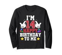 Ho 14 Anni Buon Compleanno a Me Divertente 14° Compleanno Boy Bday Maglia a Manica