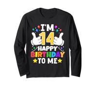Ho 14 Anni Buon Compleanno a Me Divertente 14° Compleanno Maglia a Manica