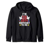 Ho 15 Anni Buon Compleanno a Me Divertente Compleanno per Ragazzi Felpa con Cappuccio
