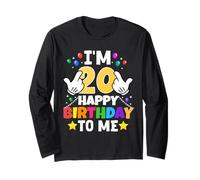 Ho 20 Anni Buon Compleanno a Me Divertente 20° Compleanno Maglia a Manica