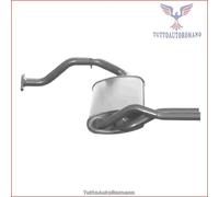 HO.25.07 Silenziatore posteriore Imasaf per HONDA CIVIC IV CRX II