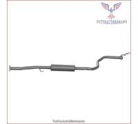 HO.26.56 Silenziatore centrale Imasaf per HONDA CIVIC V