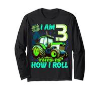 Ho 3 Anni Ecco Come Faccio rotolare Il Terzo Compleanno del Trattore di Due Anni Maglia a Manica