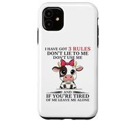 Ho 3 regole, non mentirmi, non usarmi mucca Custodia per iPhone 11