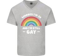 Ho 30 Anni E Sono Ancora Gay T-Shirt In Cotone V-Neck Per Uomini LGBT