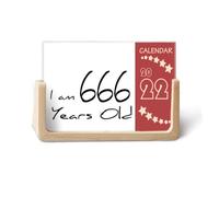Ho 666 anni Età Anziani 2022 Calendario da tavolo Planner 12 mesi