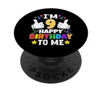 Ho 9 anni Buon compleanno a me Divertente nono compleanno PopSockets PopGrip Adesivo