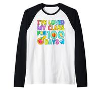Ho Amato la mia Classe per 100 Giorni di Scuola Insegnante del 100 ° Giorno Maglia con Maniche Raglan