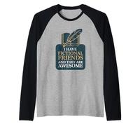 Ho Amici immaginari e Sono Fantastici Maglia con Maniche Raglan