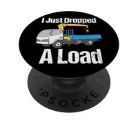 Ho appena lasciato cadere una citazione di carico divertente carro attrezzi autista rimorchio PopSockets PopGrip Adesivo