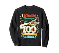 Ho Attraversato 100 Giorni di Scuola Astronauta Bambini Studenti Felpa