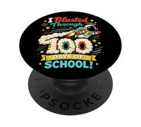Ho attraversato 100 giorni di scuola Astronauta Bambini Studenti PopSockets PopGrip Adesivo