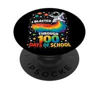 Ho attraversato 100 giorni di scuola Astronauta Bambini Studenti PopSockets PopGrip Adesivo