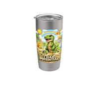 Ho avuto un potenziale sarcasmo divertente per l'estinzione dei dinosauri Bicchiere termico in acciaio inox doppia parete
