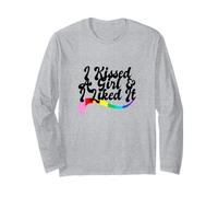Ho baciato una ragazza & Mi è piaciuto orgoglio gay lesbica LGBTQ+amore Maglia a Manica