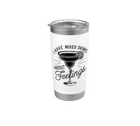 Ho bevande miste sui sentimenti Cocktail Hour Margarita Bicchiere termico in acciaio inox doppia parete
