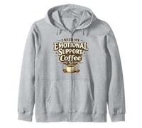 Ho Bisogno del Mio caffè di Supporto emotivo Felpa con Cappuccio