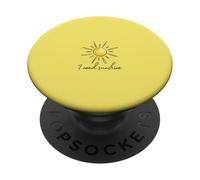 Ho bisogno del sole PopSockets PopGrip Adesivo