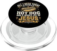 Ho bisogno di Hot Dog e di tanto Gesù, Dio cristiano Cristo PopSockets PopGrip per MagSafe