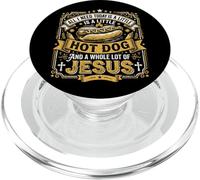 Ho bisogno di Hot Dog e di tanto Gesù, Dio cristiano Cristo PopSockets PopGrip per MagSafe