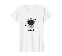 Ho Bisogno di più Avventura cosmica Astronauta Spaziale Maglietta, Donna, Bianco, 3XL