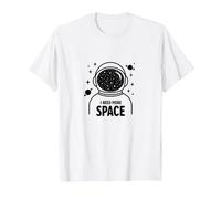 Ho Bisogno di più Avventura cosmica Astronauta Spaziale Maglietta, Uomo, Bianco, L