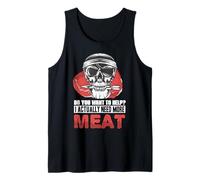 Ho Bisogno di più Carne carnivoro umoristico Cucina Giochi di Parole scherzi Canotta