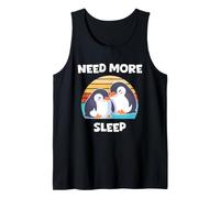 Ho Bisogno di più Sonno Un Pinguino Che Dorme Carino Coppia Che Dorme Prima di Andare a Letto Canotta