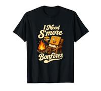 Ho Bisogno di S'More Bonfires S'Mores Lover Joke Maglietta