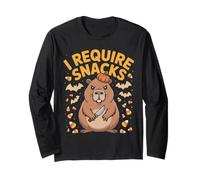 Ho Bisogno di Spettacoli Spettrali Angry Capybara Halloween Maglia a Manica