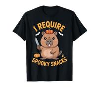 Ho Bisogno di Spettacoli Spettrali Angry Capybara Halloween Maglietta