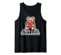 Ho Bisogno di Un Abbraccio da Un Cattivo Orsacchiotto Pixel Broken Heart Canotta