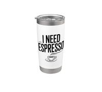 Ho bisogno di un amante del caffè espresso per i tossicodipendenti della caffeina Bicchiere termico in acciaio inox doppia parete