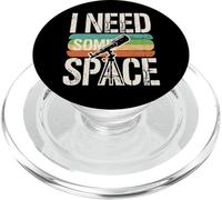Ho bisogno di un po 'di spazio Divertente Telescopio Astronomia retrò PopSockets PopGrip per MagSafe