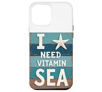 Ho bisogno di vitamina mare divertente spiaggia oceano vacanza dicendo Custodia per iPhone 12 Pro Max