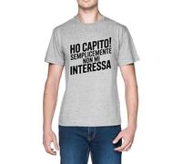 Ho Capito Semplicemente Non Mi Interessa Grey Men's T-Shirt Tee