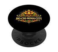 Ho Chi Minh Città Vietnam Lotus Travel Design PopSockets PopGrip Adesivo
