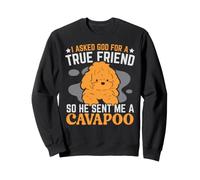 Ho chiesto a Dio Un Vero Amico, così Mi ha mandato Un Cane Cavapoo Felpa